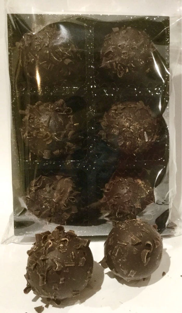 Rum truffles in dark chocolate