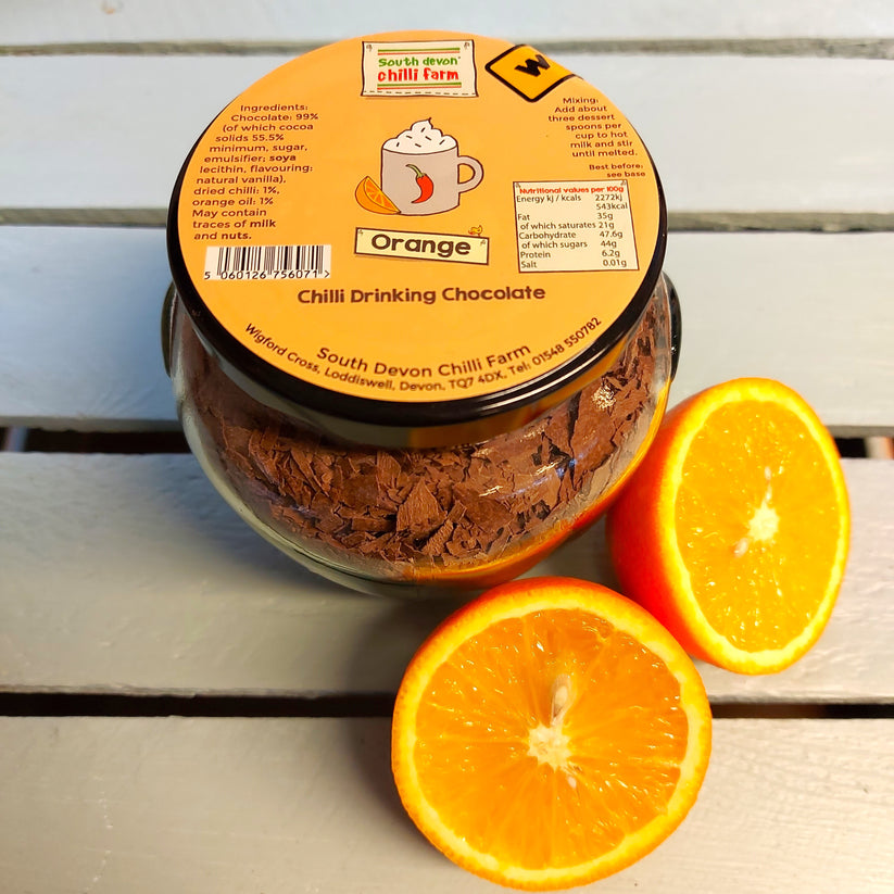 Orange Chilli Drinking Chocolate in a Jar (200g) 🌶️ - Available in the shop only