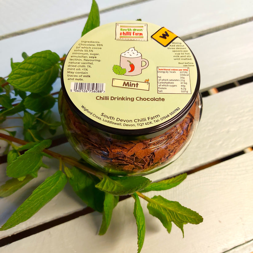 Mint Chilli Drinking Chocolate in a Jar (200g) 🌶️ - Available in the shop only