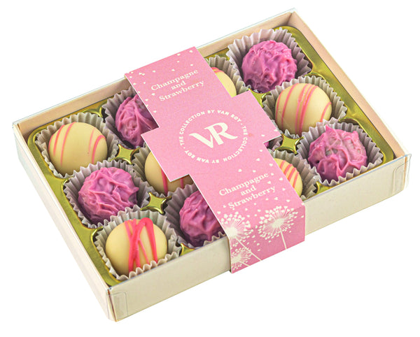Champagne and Strawberry Truffle Collection