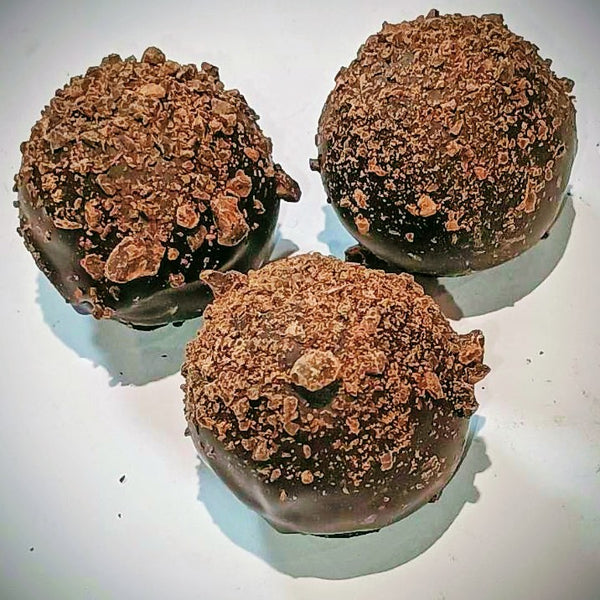 Rum truffles in dark chocolate