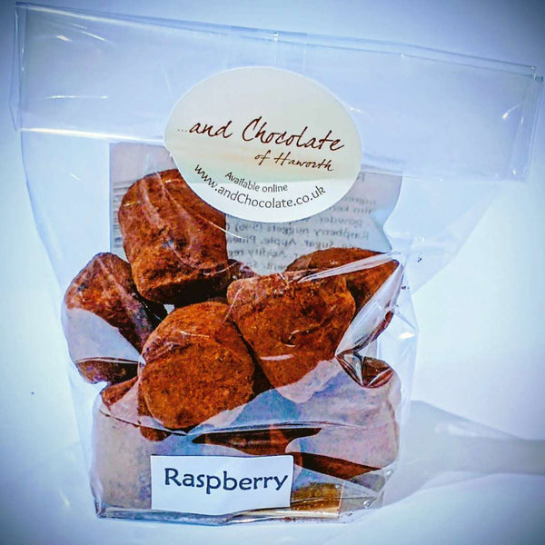 Raspberry truffles 100g
