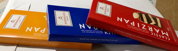 Niederegger marzipan in dark chocolate with orange zest 110g